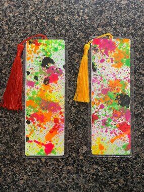 Paint Splatter Bookmarker